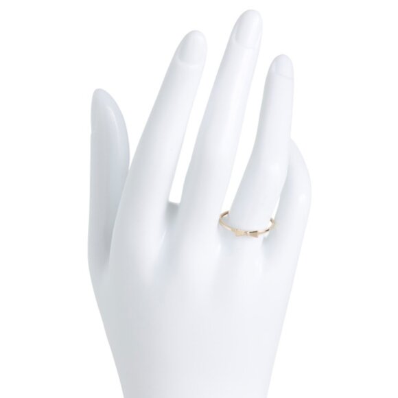 COTE D OR 14kt Gold Petite Bow Ring - Picture 2 of 2
